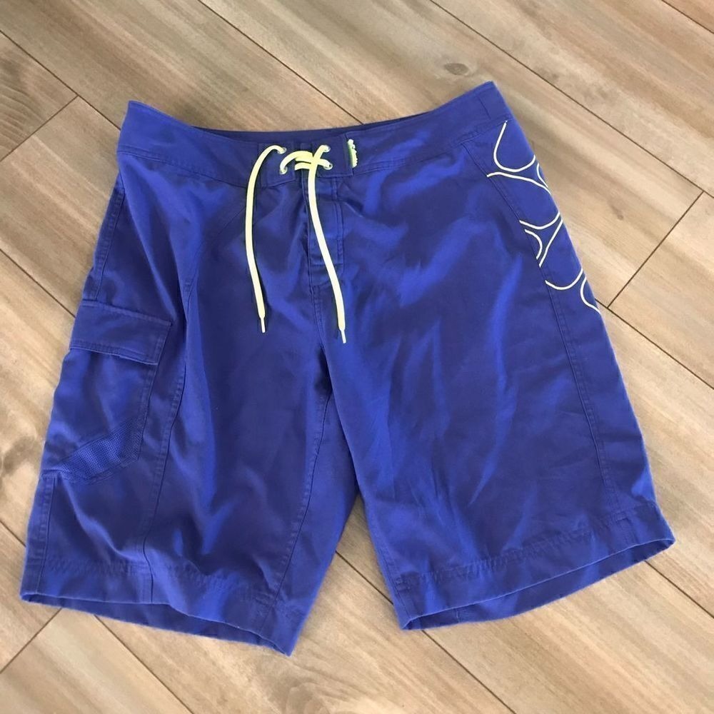 Columbia Omni-Shield Mens Blue Board Shorts Size 34‎ Swim Trunks Bin K-20